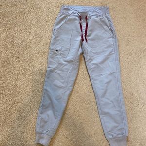 FIGS women’s Cement Zamora - Jogger Scrub Pants XS grey